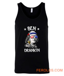 Benjamin Franklin Drinking America Tank Top