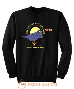 Bird Watching Goes Both Ways Bird Arent Real Sweatshirt