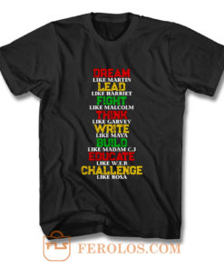 Black History and Historical Leaders Juneteenth T Shirt