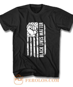 Black Lives Matter American Flag T Shirt