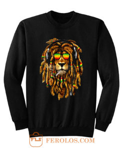 Bob Marley Smoking Joint Rasta One Love Lion Zion Sweatshirt