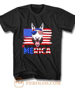 Bull Terrier Merica For 4th July United State Cute T Shirt