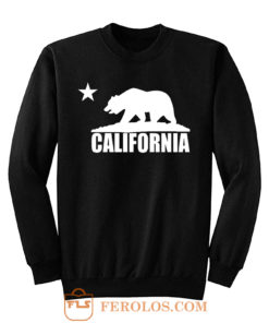 California Bear White Sweatshirt