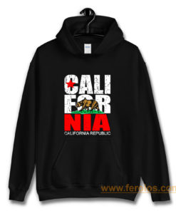 California Republic state Bear Flag Vintage Hoodie