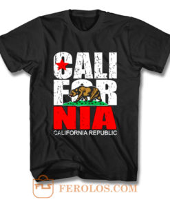 California Republic state Bear Flag Vintage T Shirt