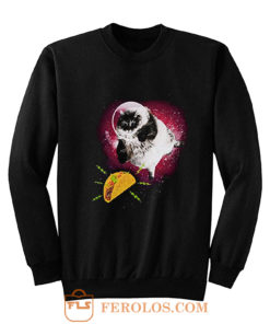 Cute Astronot Cat Get Nachos Sweatshirt