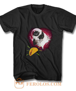 Cute Astronot Cat Get Nachos T Shirt