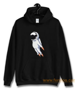 Cute astronaut flies using jet Hoodie