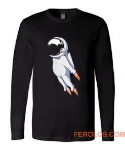 Cute astronaut flies using jet Long Sleeve