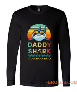 Daddy Shark Vintage Style Long Sleeve