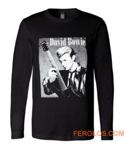 David Bowie Classic Guitarist Long Sleeve