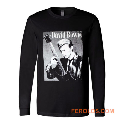 David Bowie Classic Guitarist Long Sleeve