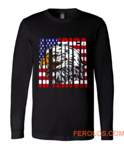 Eagle Mullet American Flag Long Sleeve