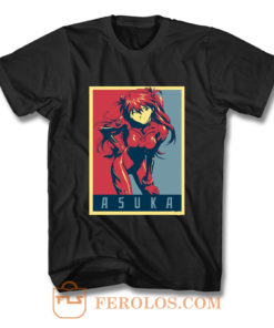 Evangelion Asuka Political T Shirt