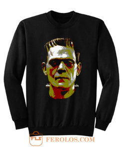 Frankenstein Face Halloween Horror Movie Sweatshirt