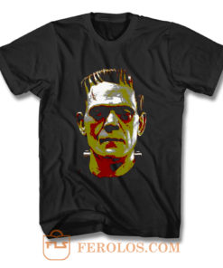 Frankenstein Face Halloween Horror Movie T Shirt