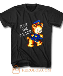 Fuck the Police Cat T Shirt