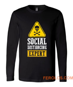 Funny Social Distancing Expert Long Sleeve