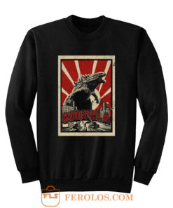 Godzilla Retro Vintage Sweatshirt