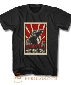 Godzilla Retro Vintage T Shirt