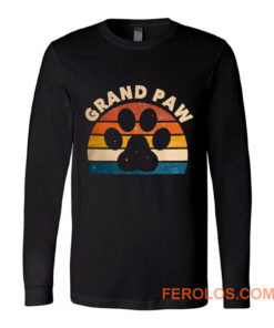 Grandpa Paw Pet Animal Lover Long Sleeve