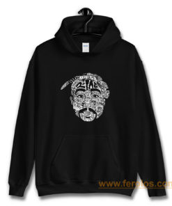 Hip Hop Face Tupac Sakur 2Pac Thug Life Hoodie