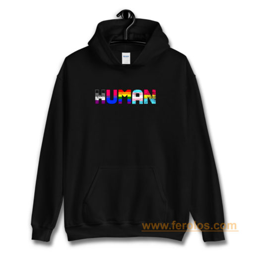 Human Lgbt Gay Pride Month Transgender Rainbow Equal Hoodie