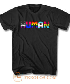 Human Lgbt Gay Pride Month Transgender Rainbow Equal T Shirt