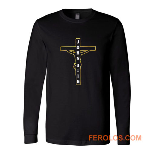 John 3 16 Jesus on the Cross Long Sleeve