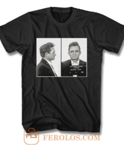 Johnny Cash Mugshot T Shirt