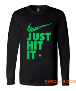 Just Hit It Swag Marijuana Fresh Swoosh Long Sleeve