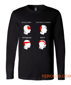 Kratos Head Ache Boy Chart God Of War Meme Long Sleeve