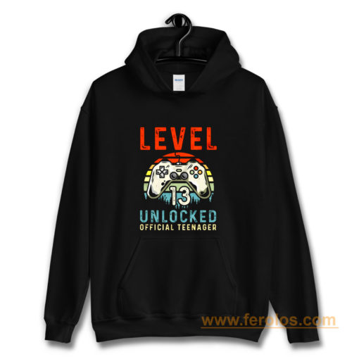 Level 13 Unlocked 13th Birthday Hoodie