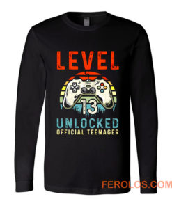 Level 13 Unlocked 13th Birthday Long Sleeve