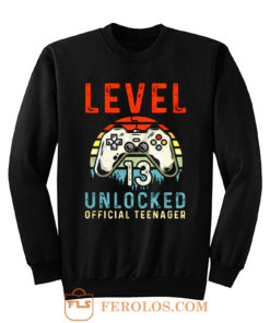 Level 13 Unlocked 13th Birthday Sweatshirt