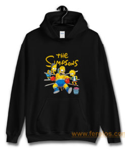 Lisa and Bart Simpsons Go Daddy Go Support For Boxing Hoodie