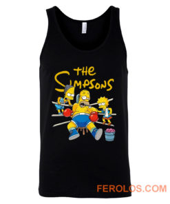 Lisa and Bart Simpsons Go Daddy Go Support For Boxing Tank Top