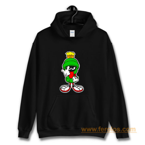 MARVIN THE MARTIAN Showing Midle Finger Hoodie