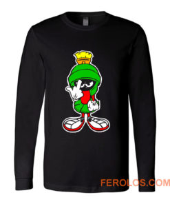 MARVIN THE MARTIAN Showing Midle Finger Long Sleeve