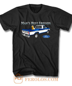 Mans Best Friend F150 Truck Ford Lab Dog Pickup T Shirt