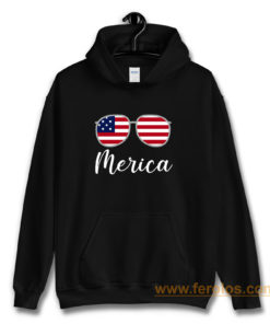 Merica Sunglasses USA Flag Hoodie