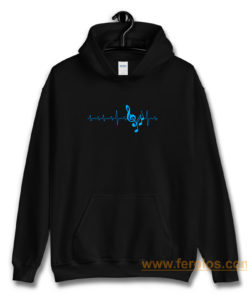 Musical Notes Heartbeat Hoodie