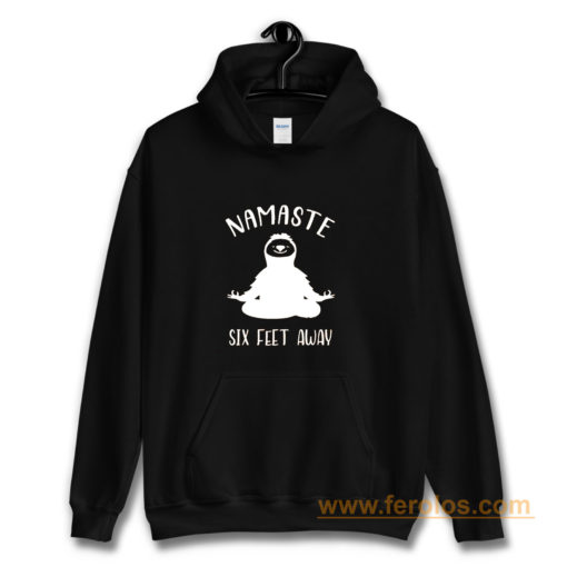 Namaste Social Distancing Hoodie