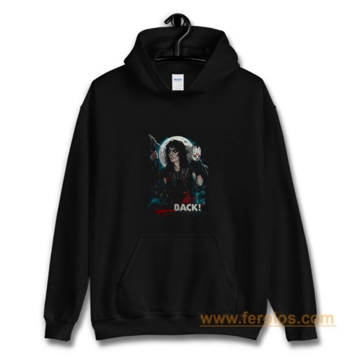 New Popular Alice Cooper Band Hes Back Horror Friday Mens Black Hoodie