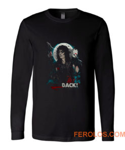 New Popular Alice Cooper Band Hes Back Horror Friday Mens Black Long Sleeve