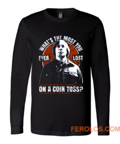 No Country For Old Men Anton Chigurh Coin Toss Western Crime Thriller Film Long Sleeve