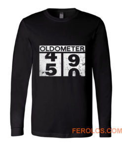 Oldometer 50th Birthday Counting 49 50 Long Sleeve