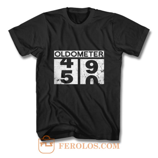 Oldometer 50th Birthday Counting 49 50 T Shirt