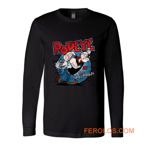 Popeye The Sailorman Classic Cartoon Long Sleeve