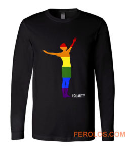 Pride Equality Usa Womens Soccer Lgbtq Rainbow Flag Long Sleeve